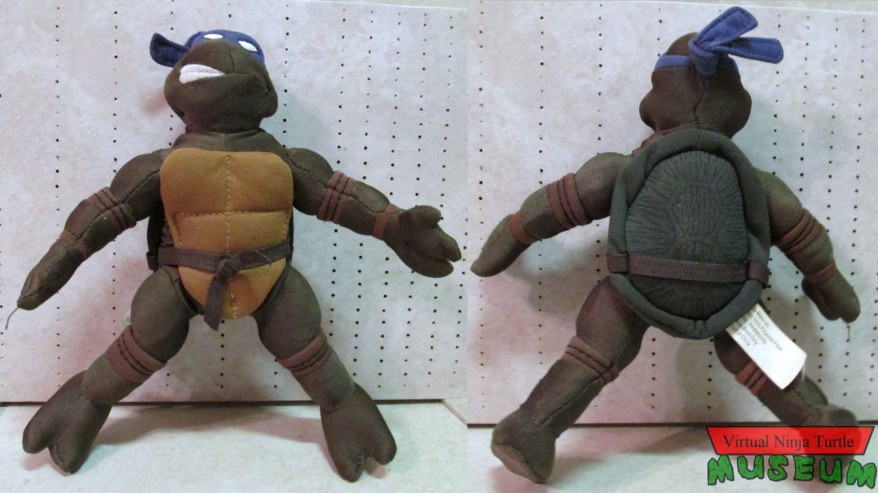 Mini Plush Donatello front and back