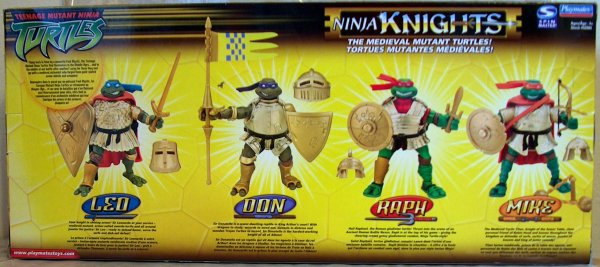 Gold Ninja Knights box back