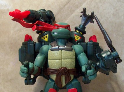 Raphael with weapons