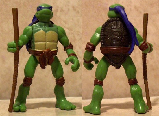 Mini Donatello front and back