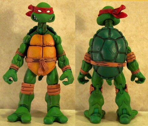 Michaelangelo front and back