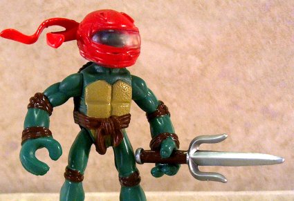 Raph with accessories