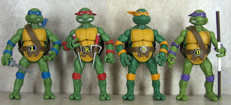 large ninja turtle figures