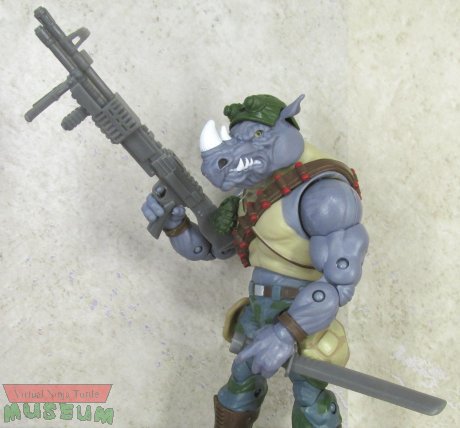 Rocksteady with rifle and knife