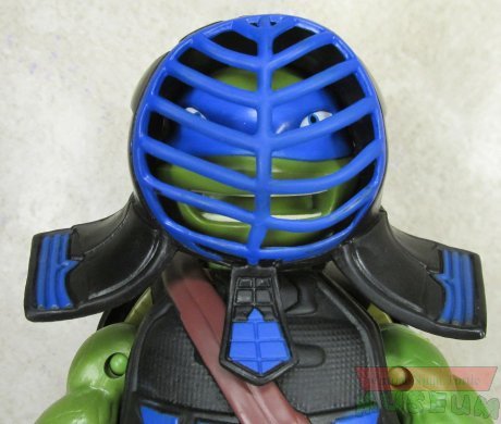 Leonardo wearing helmet
