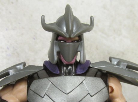 Shredder close up with helmet