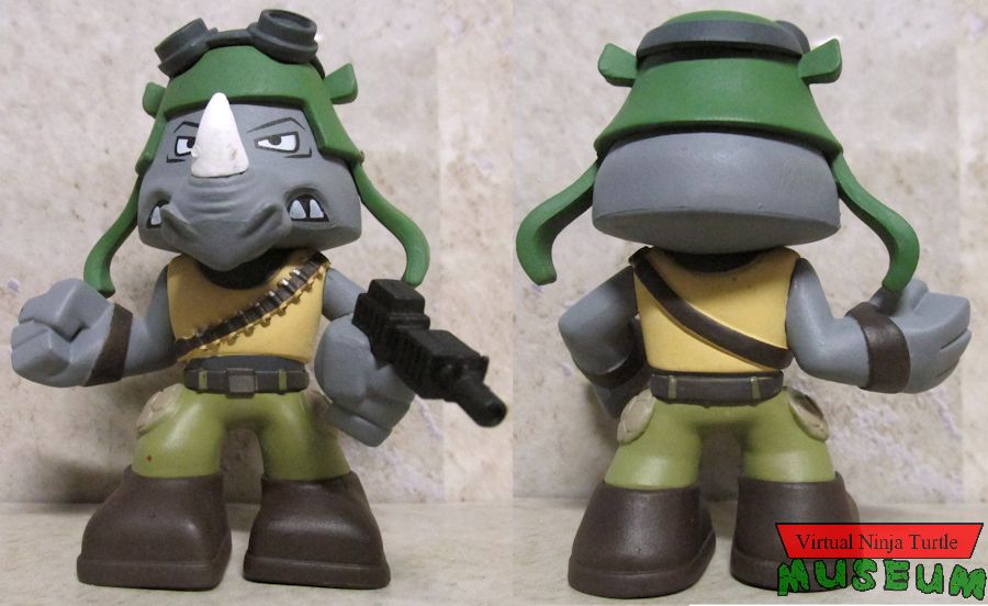 Rocksteady Figure front and back