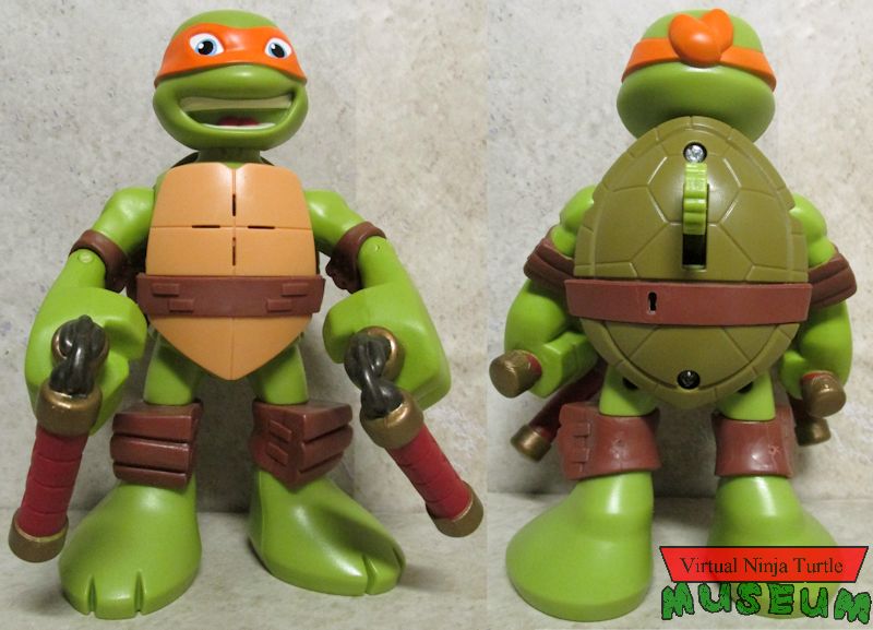 Talking Turtle Mikey front and back