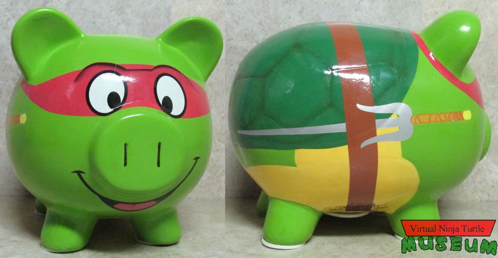 Piggy Raphael Bank front and back