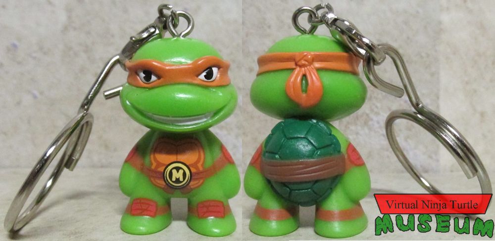 Michelangelo keychain front and back