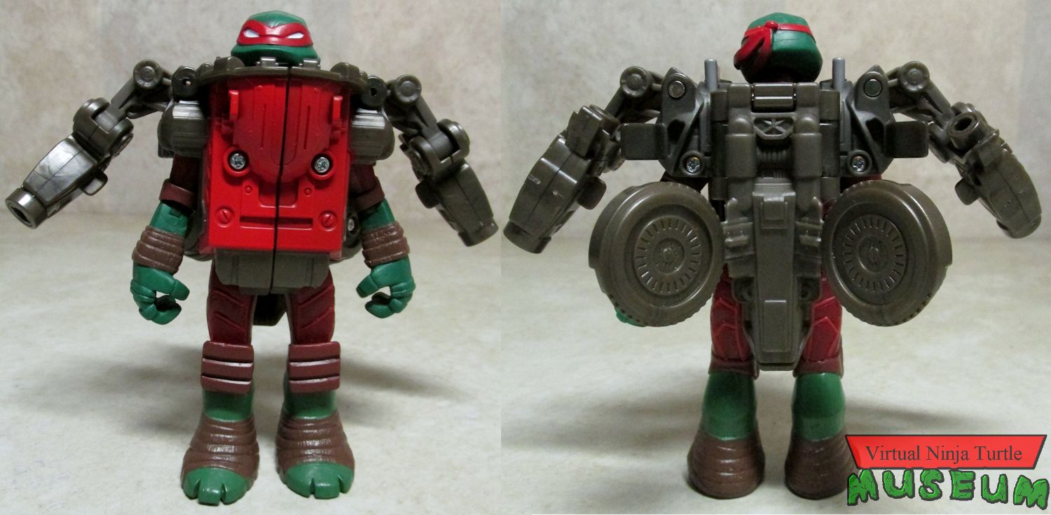 Raphael with Battle Shell front and back