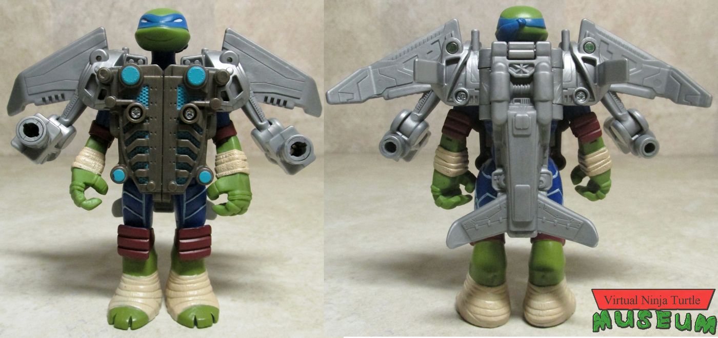 Leonardo with Battle Shell front and back