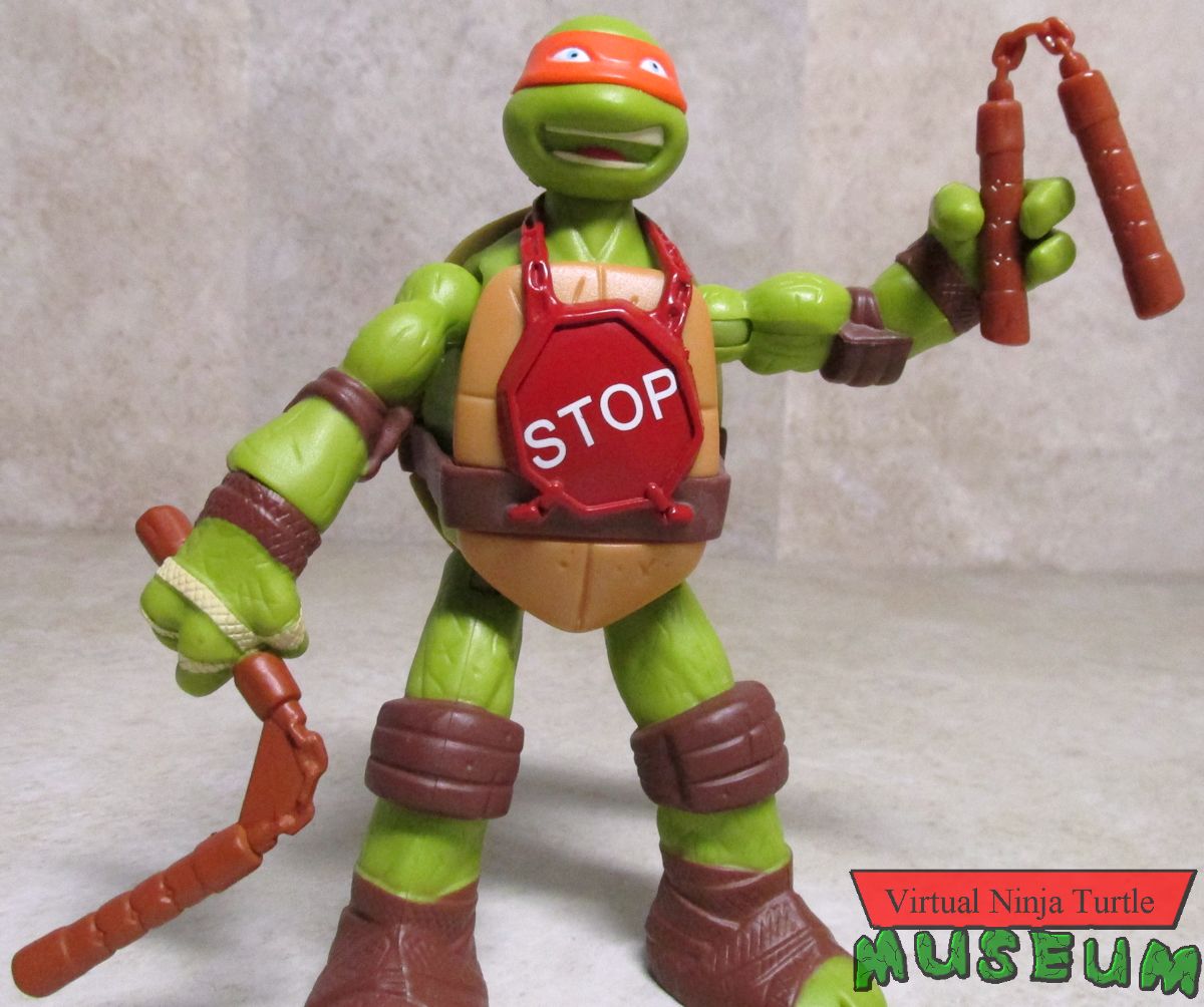 Hand-to-Hand Fighter Michelangelo with weapons