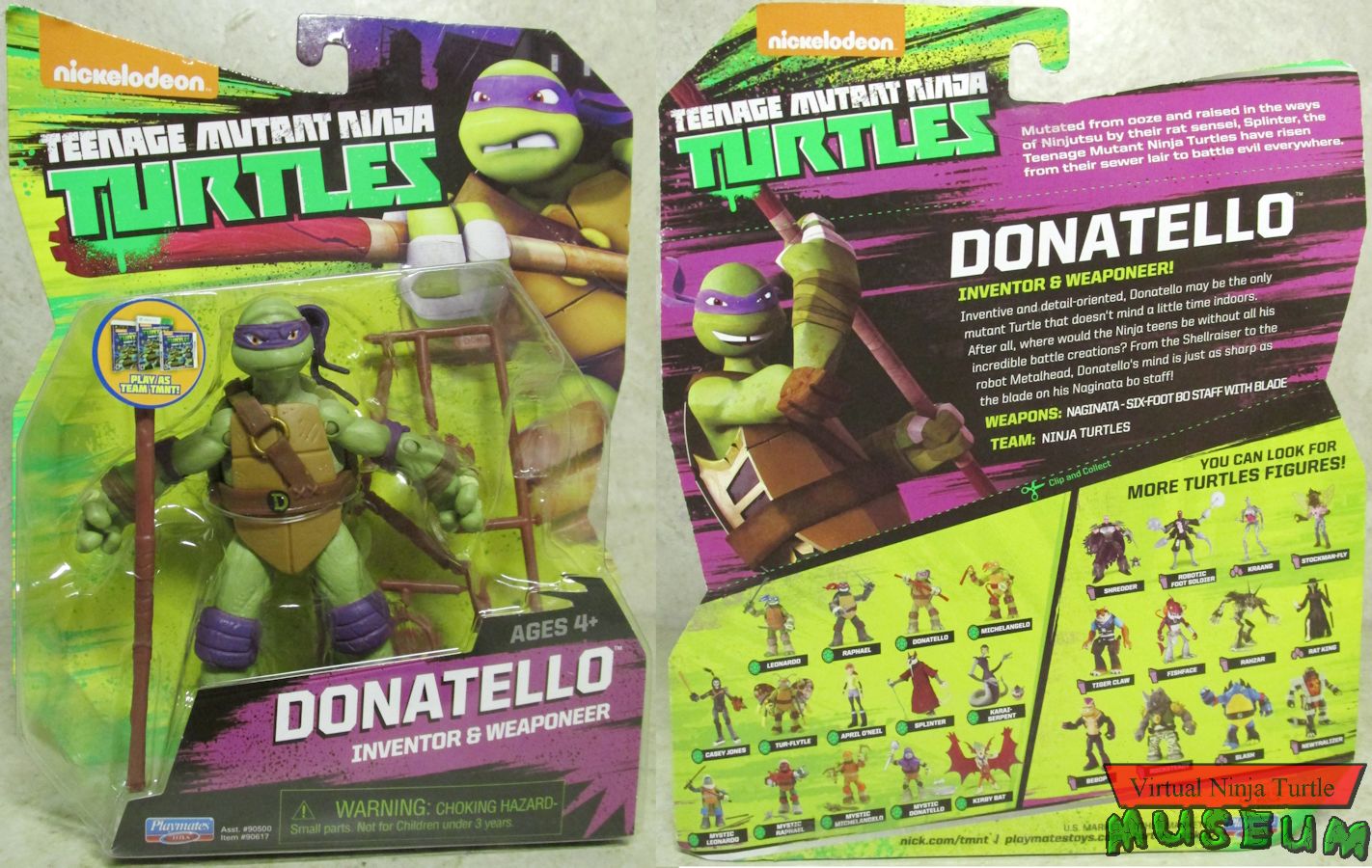 Team TMNT sticker front and back