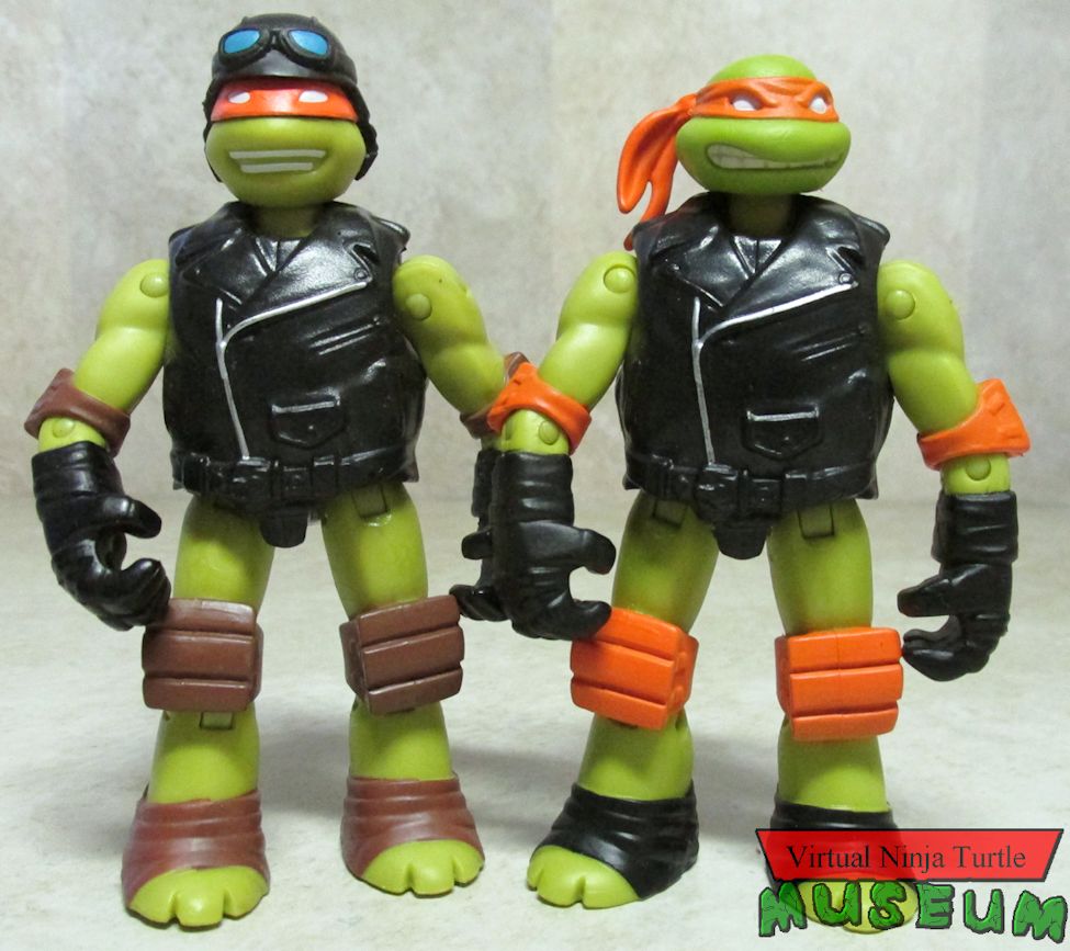 Michelangelo and Hot Rod Mikey