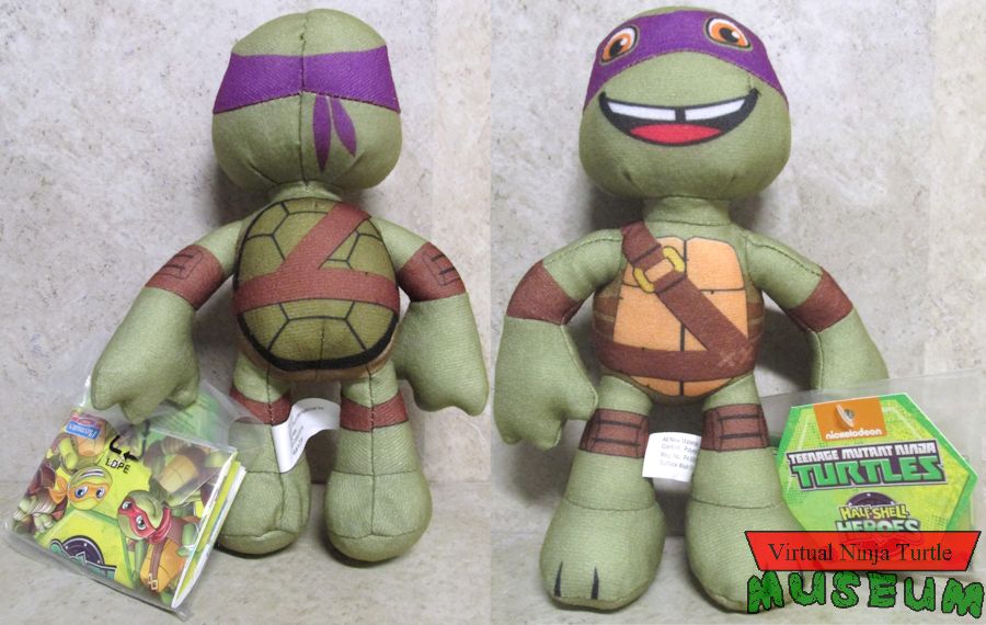 Plush Donatello front and back