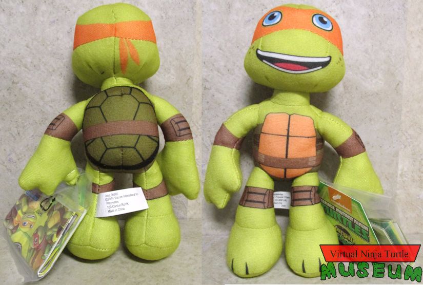 Plush Michelangelo front and back