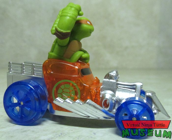 Mikey in Moon Chaser Hot Rod side view