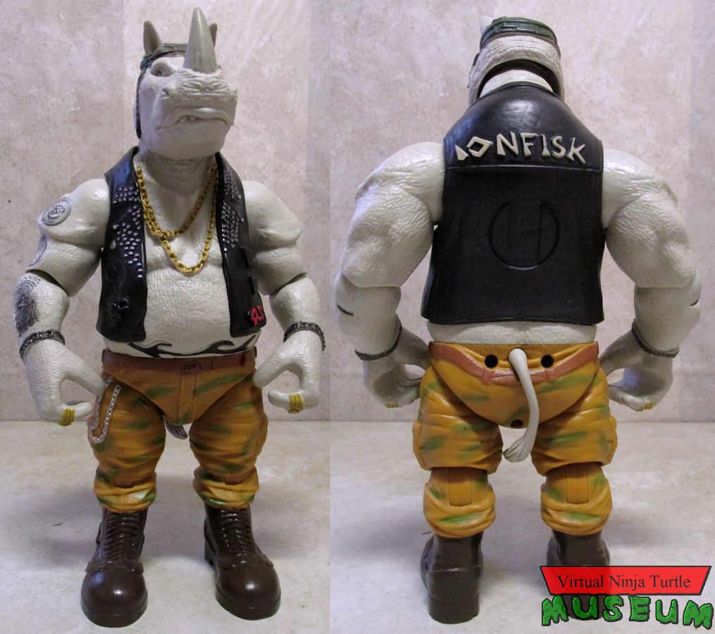 Giant Rocksteady front and back