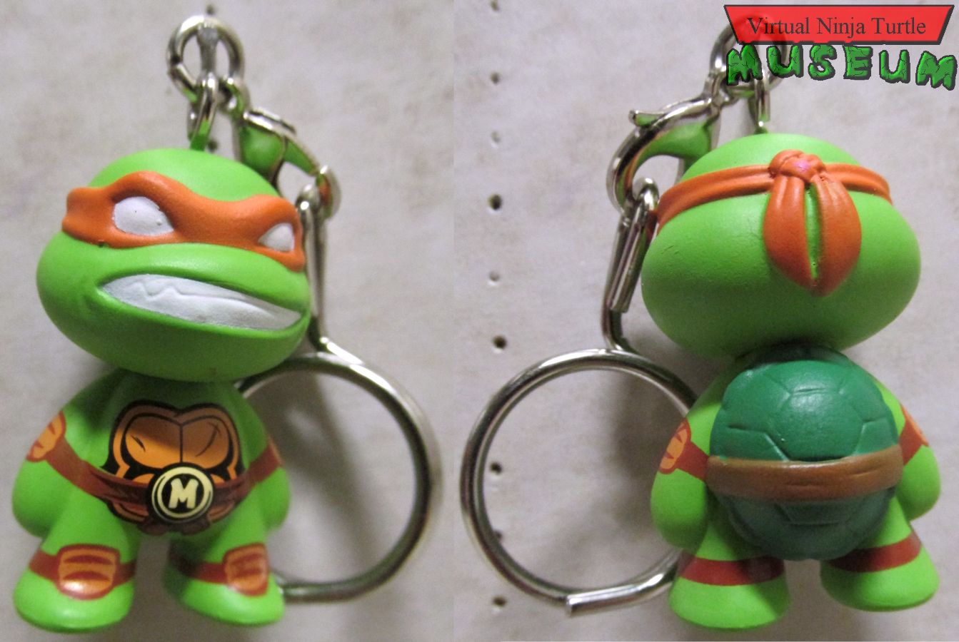 Michelangelo keychain front and back