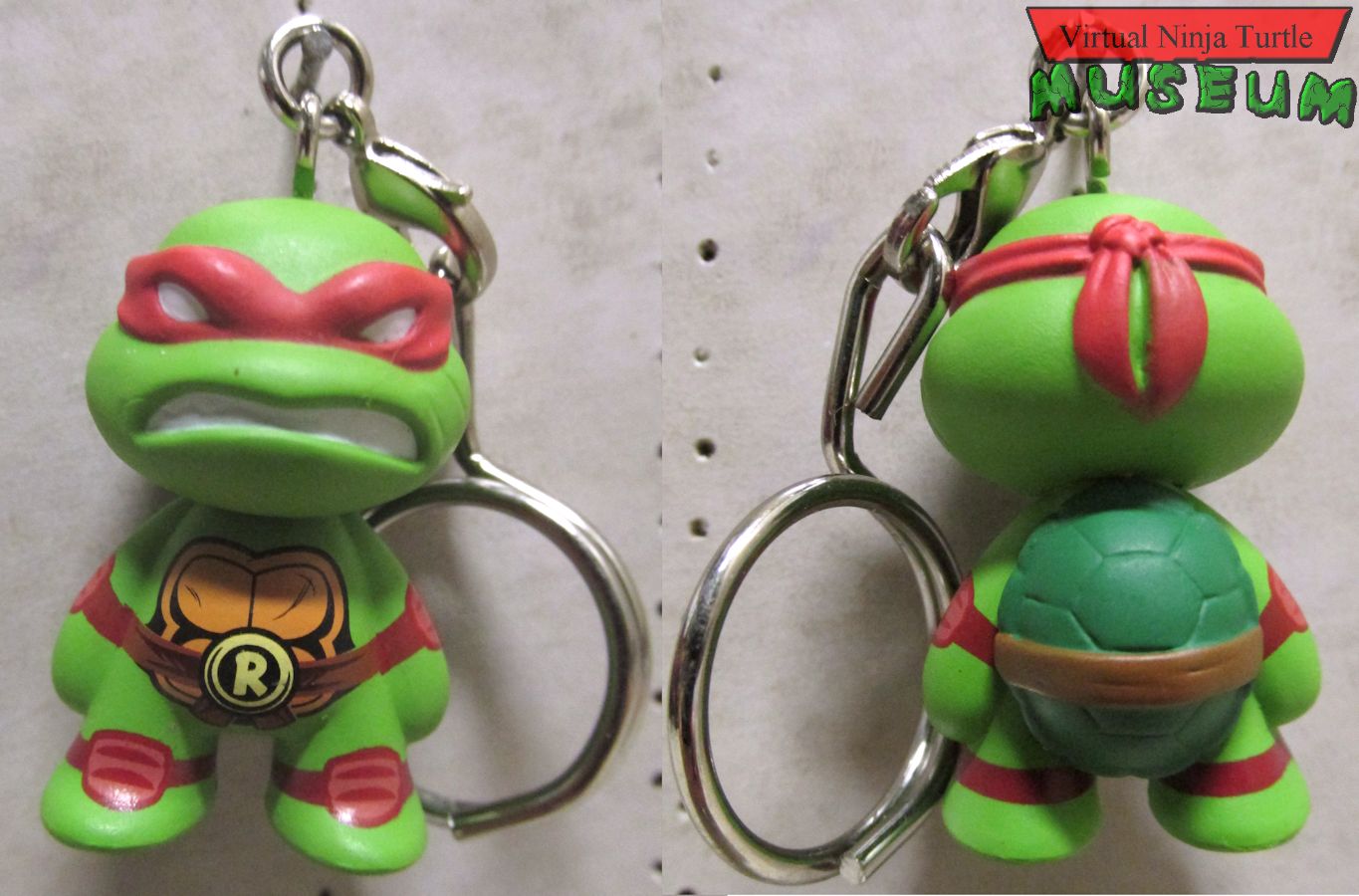 Raphael keychain front and back
