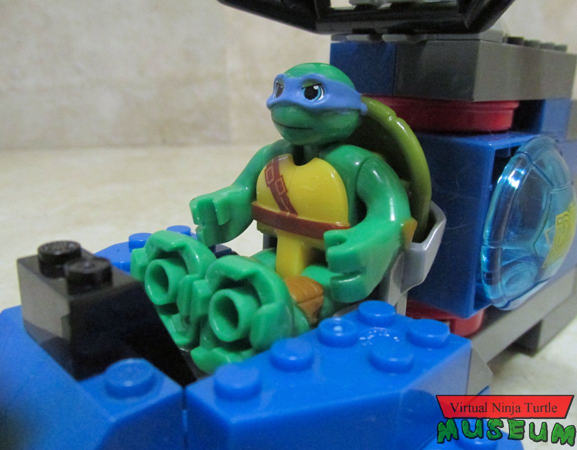 Turtle Chopper with Leo in cockpit