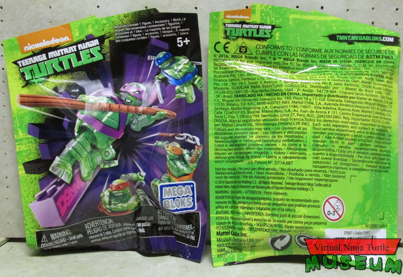Mutagen Donatello bag, front and back