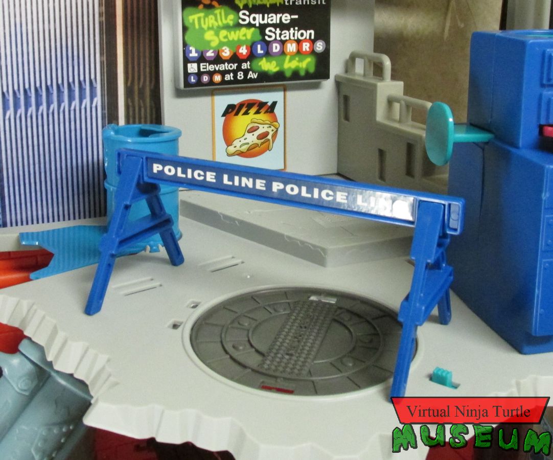 City Sewer Lair police barricade