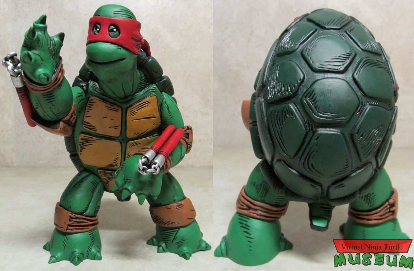 Red Mask First Turtle front and back