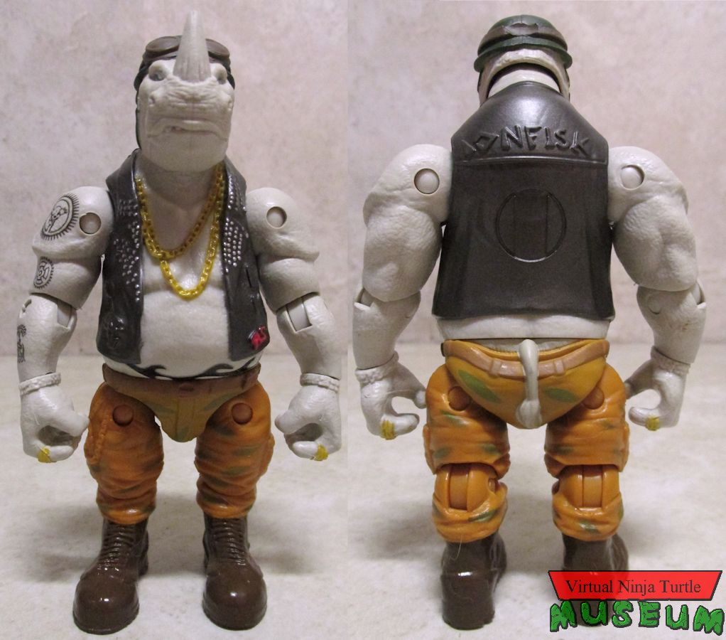 Rhino Chopper Rocksteady front and back