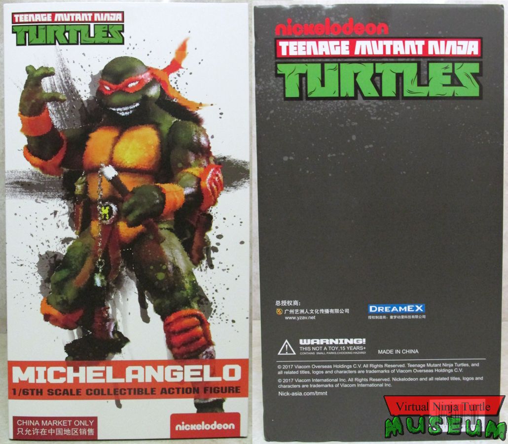 Michelangelo box front and back