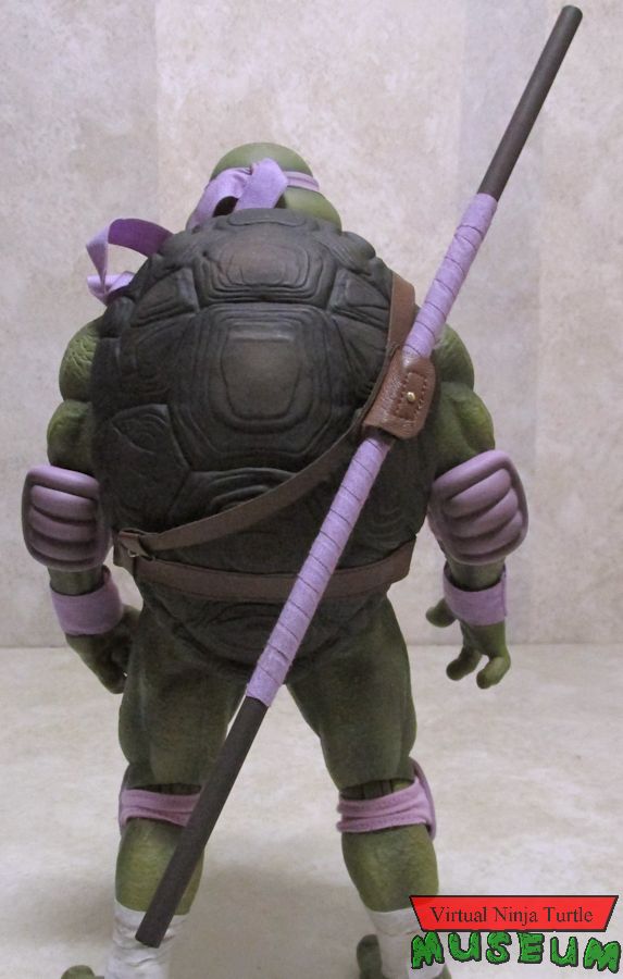 Donatello with bo on back rear view