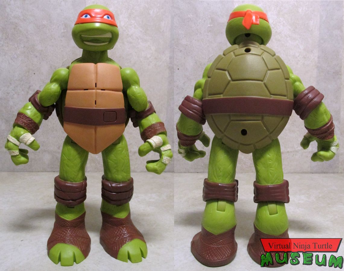Turtle Talkin' Michelangelo front and back