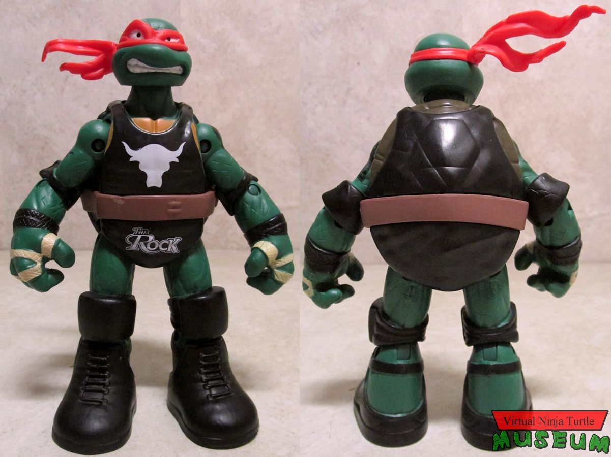 Raphael as The Rock front and back