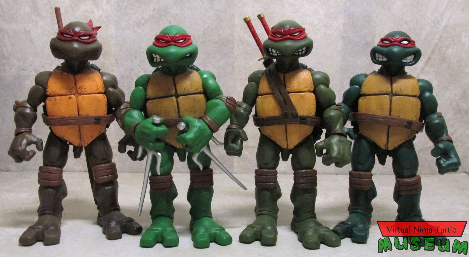Turtles with red masks