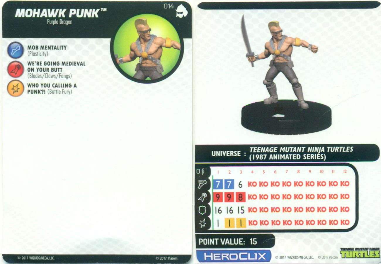 game card front and back