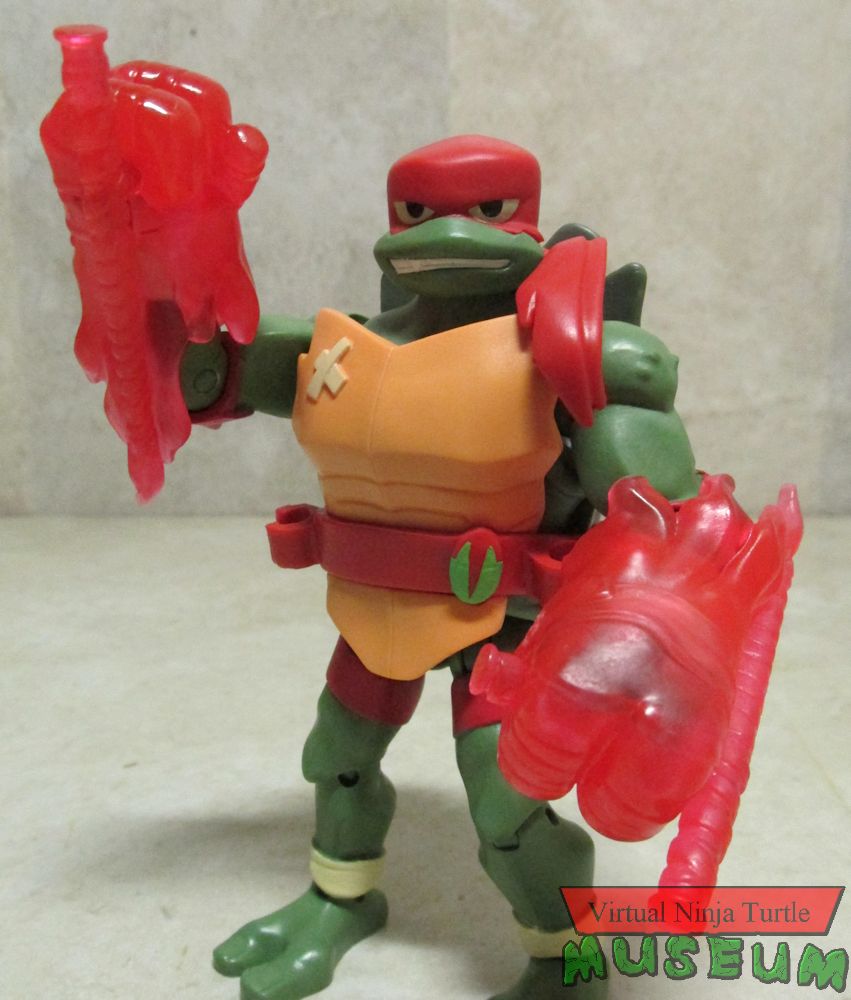 Raphael with powered up weapons