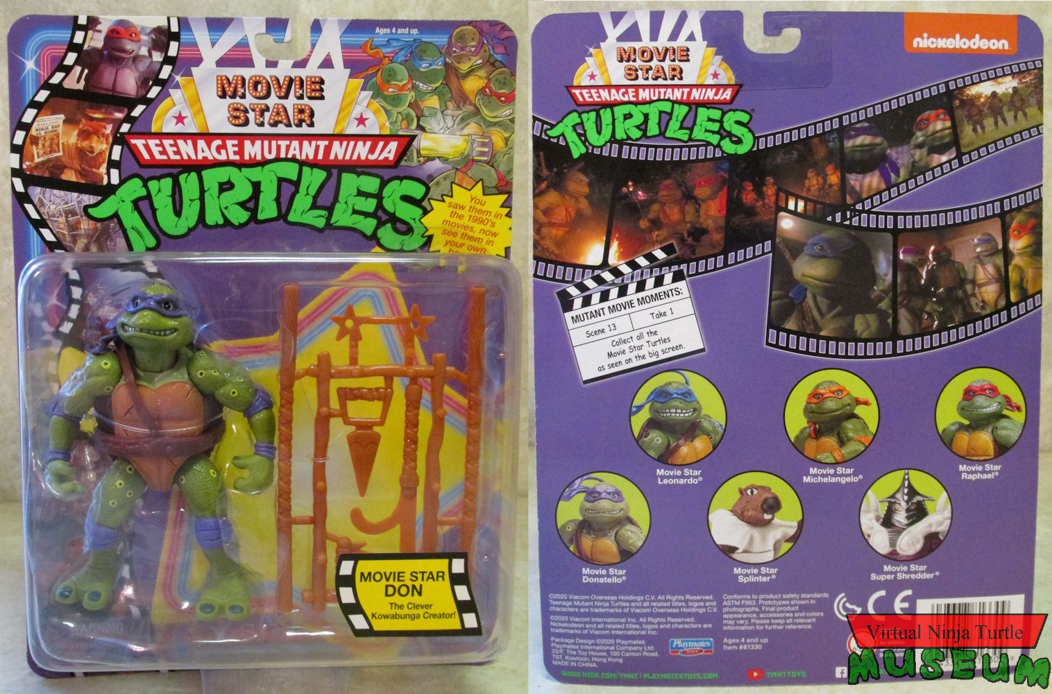 Movie Star Donatello MOC front and back