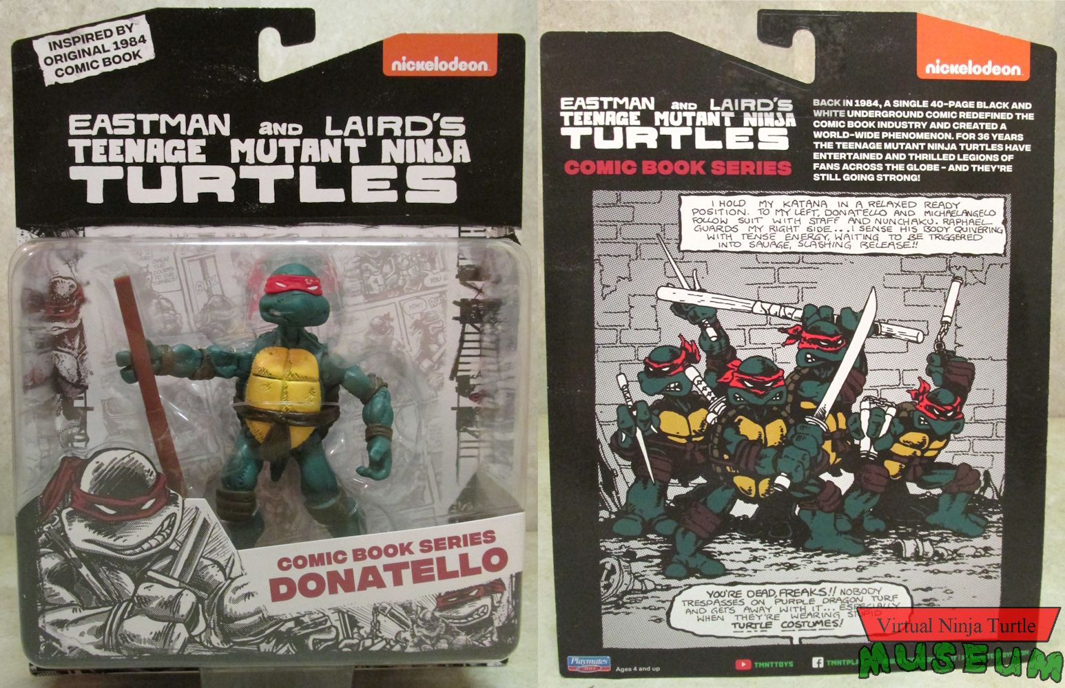 Comic Book Series Donatello MOC front and back