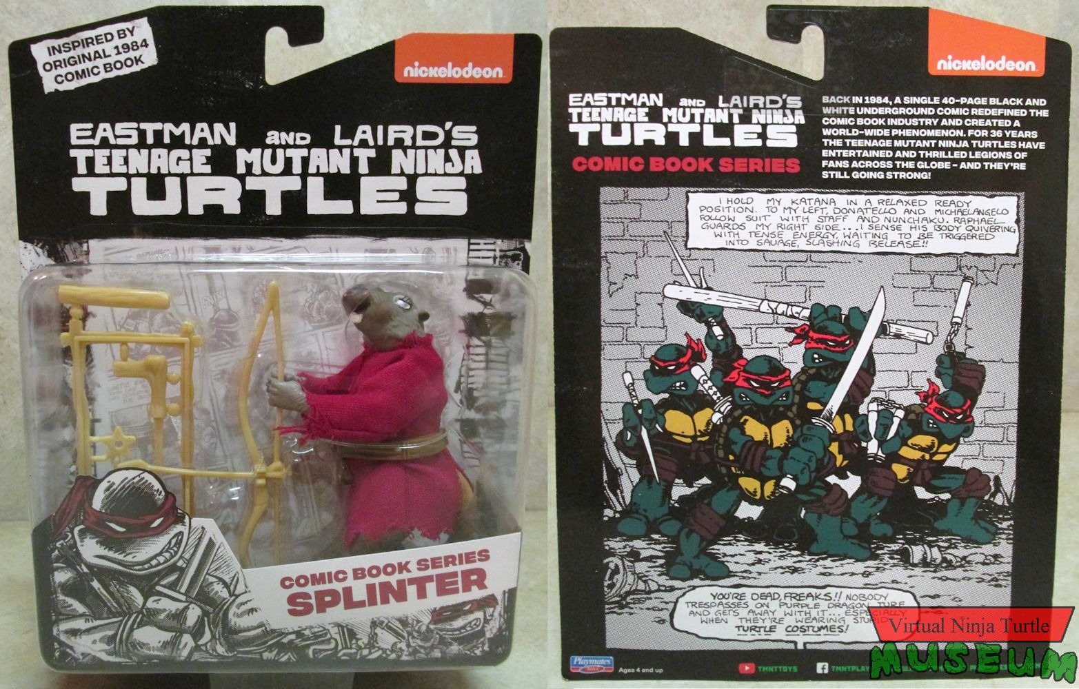 Comic Book Series Splinter MOC front and back