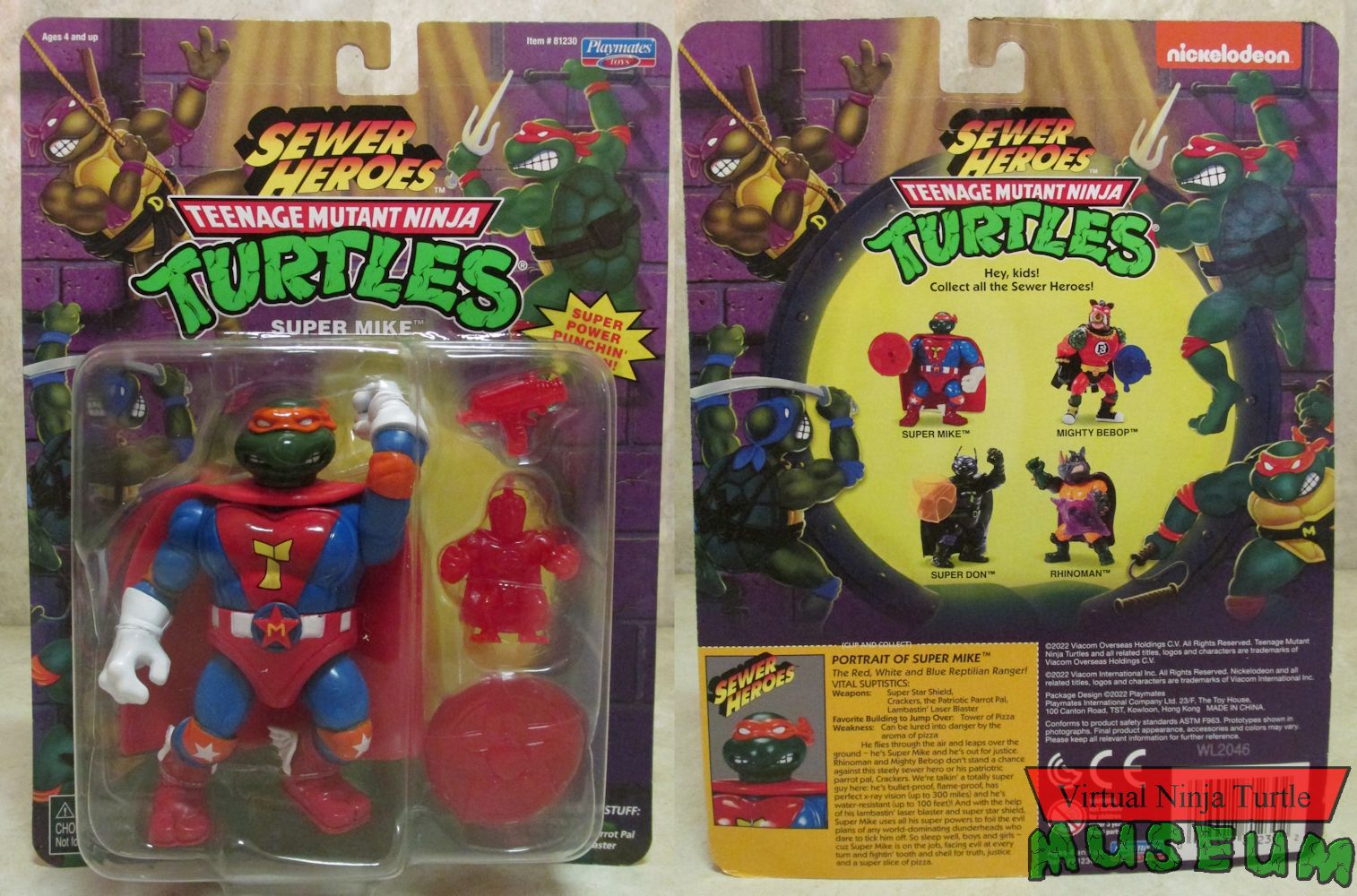 Super Mike MOC front and back