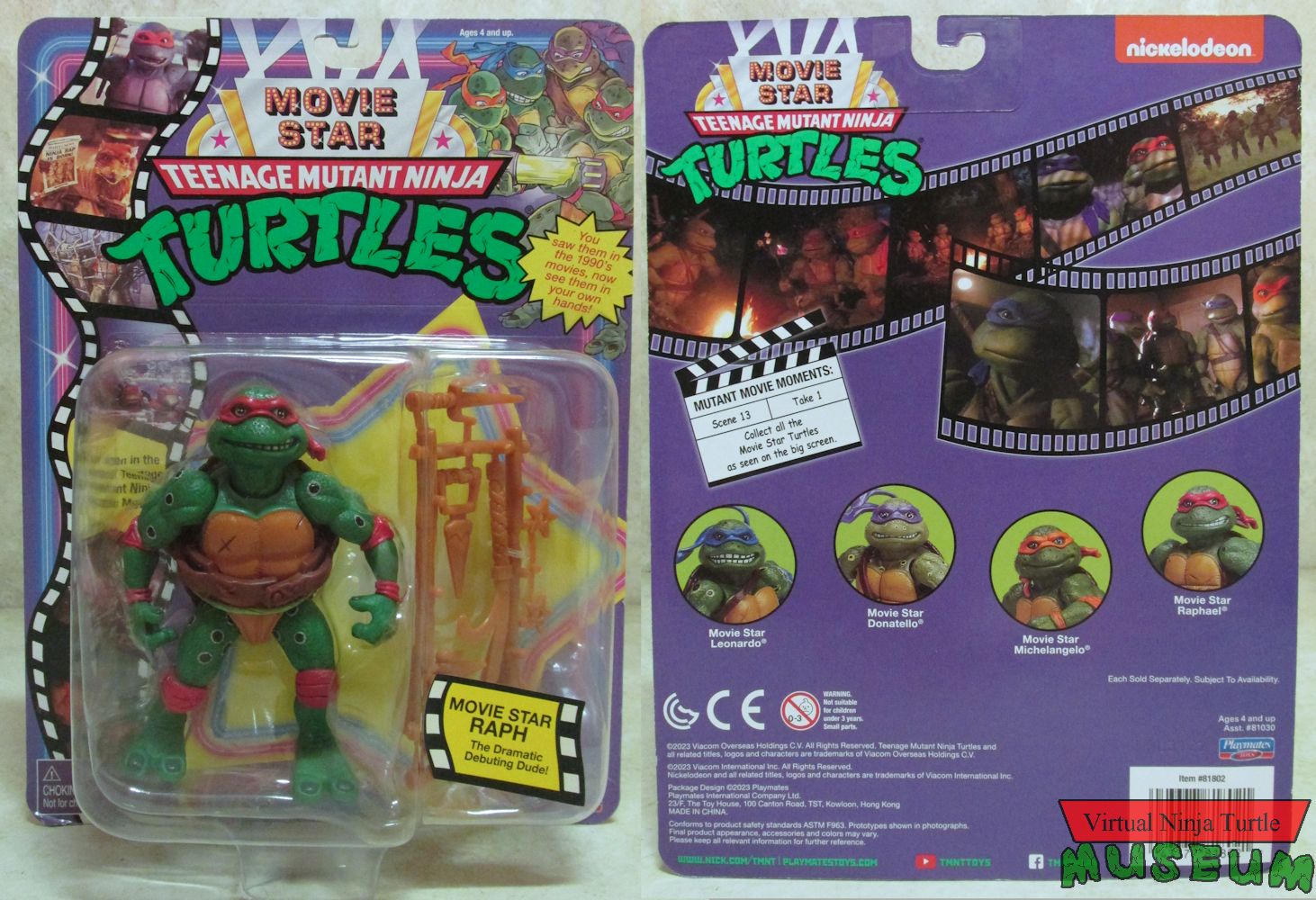 Movie Star Raph MOC front and back