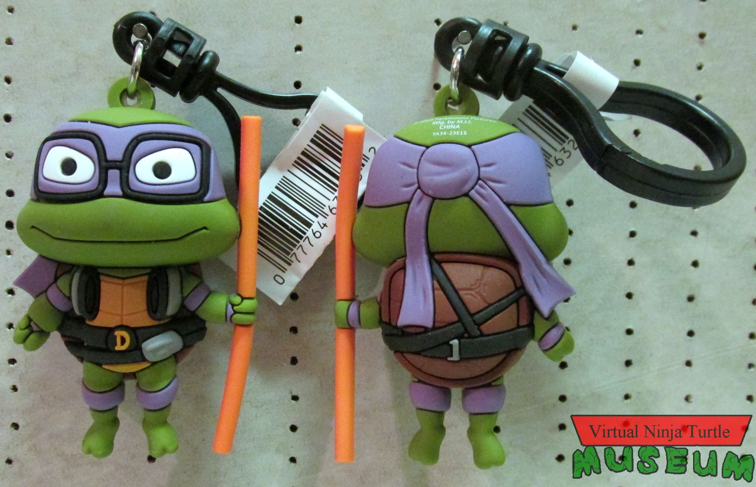 Donatello Bag Clip front and back