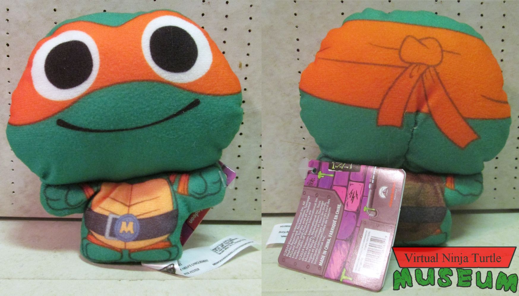 Michelangelo Mini Plush Front and Back