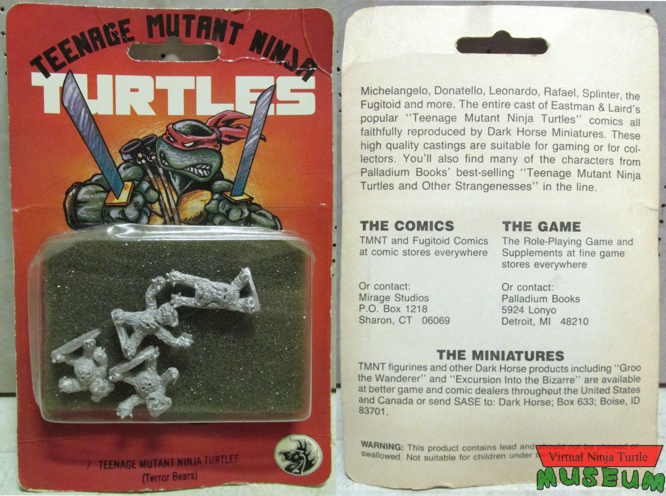 TMNT Card front and back