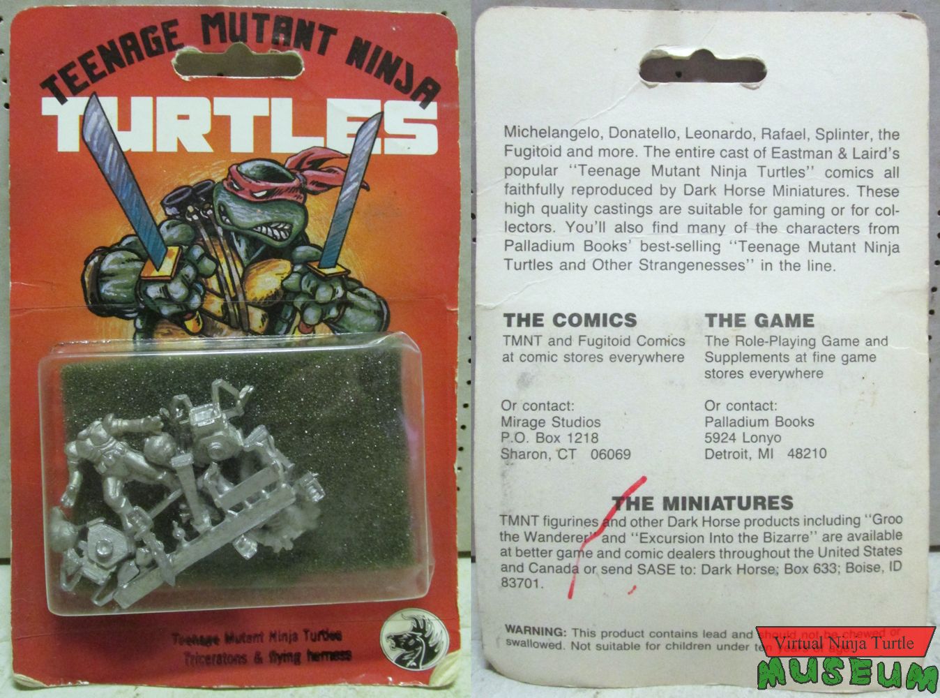 TMNT Card front and back