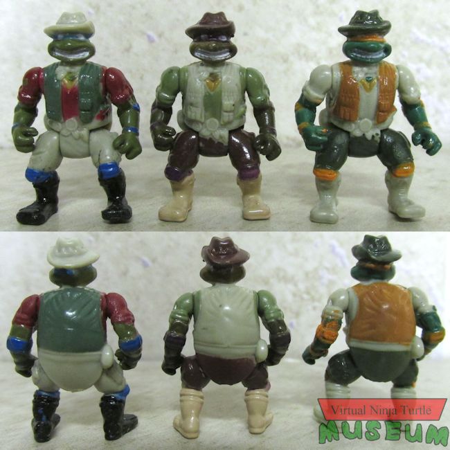 Mini-Mutants Adventurer Turtles: Leonardo, Donatello and Michaelangelo