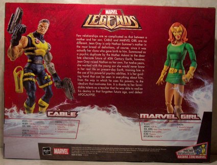 Marvel Girl & Cable box back