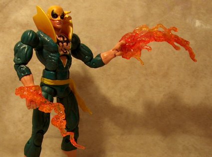 Iron Fist with flames