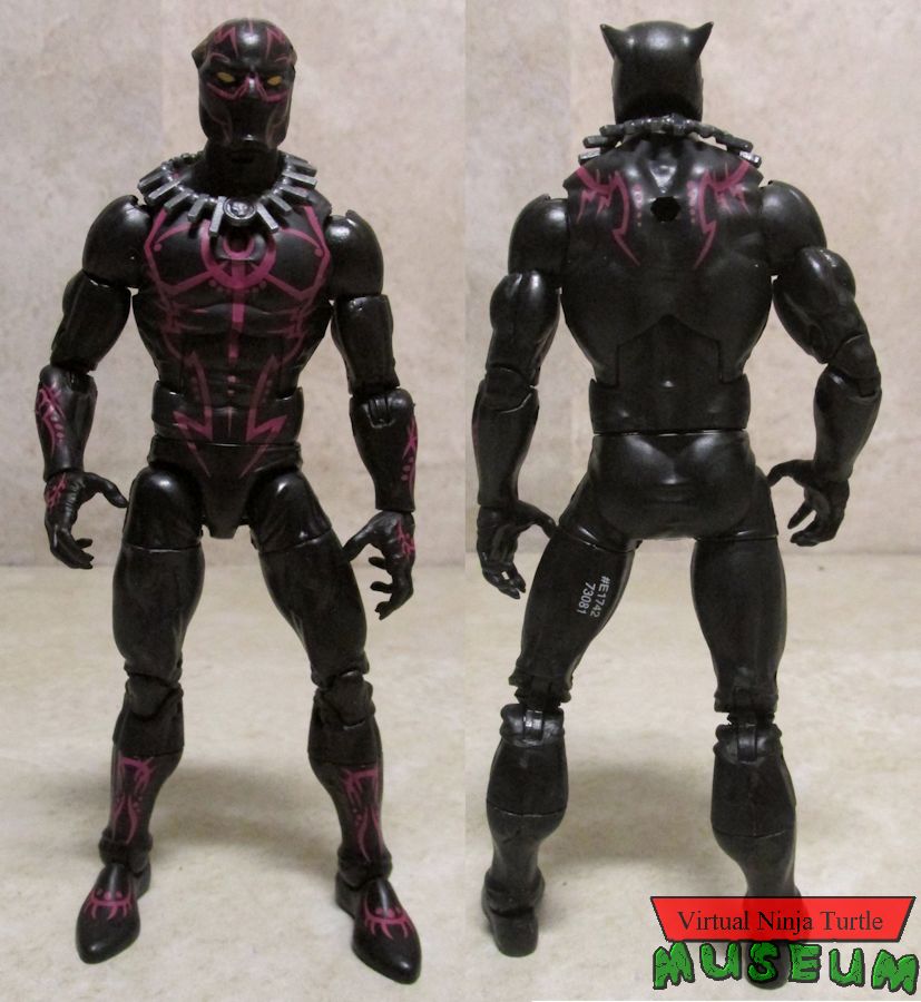charged suit Black Panther front and back